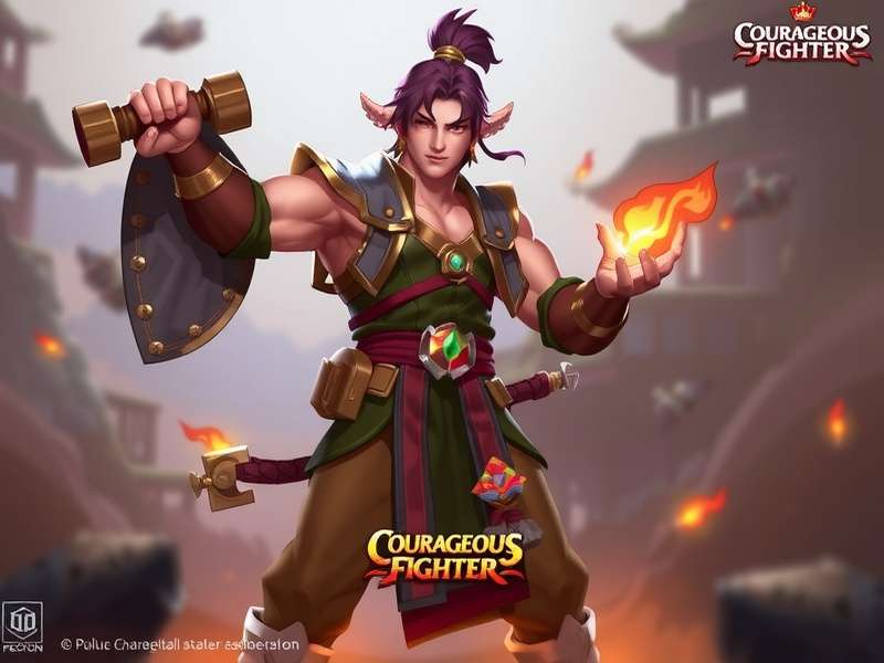 Courageous Fighter Game Hero Character